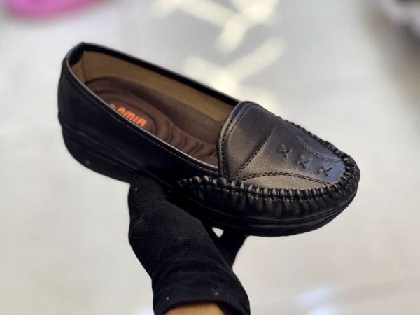 کفش چرم زنانه امیرتبریز ساده