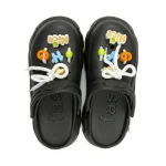 کراکس زنانه مشکی پاپیونی